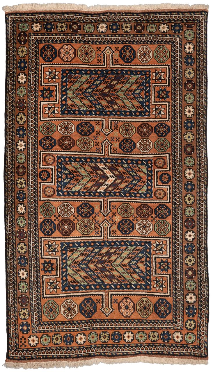 handgeknüpfter Orienteppich Kurdi aus Persien Maß 191x112 cm