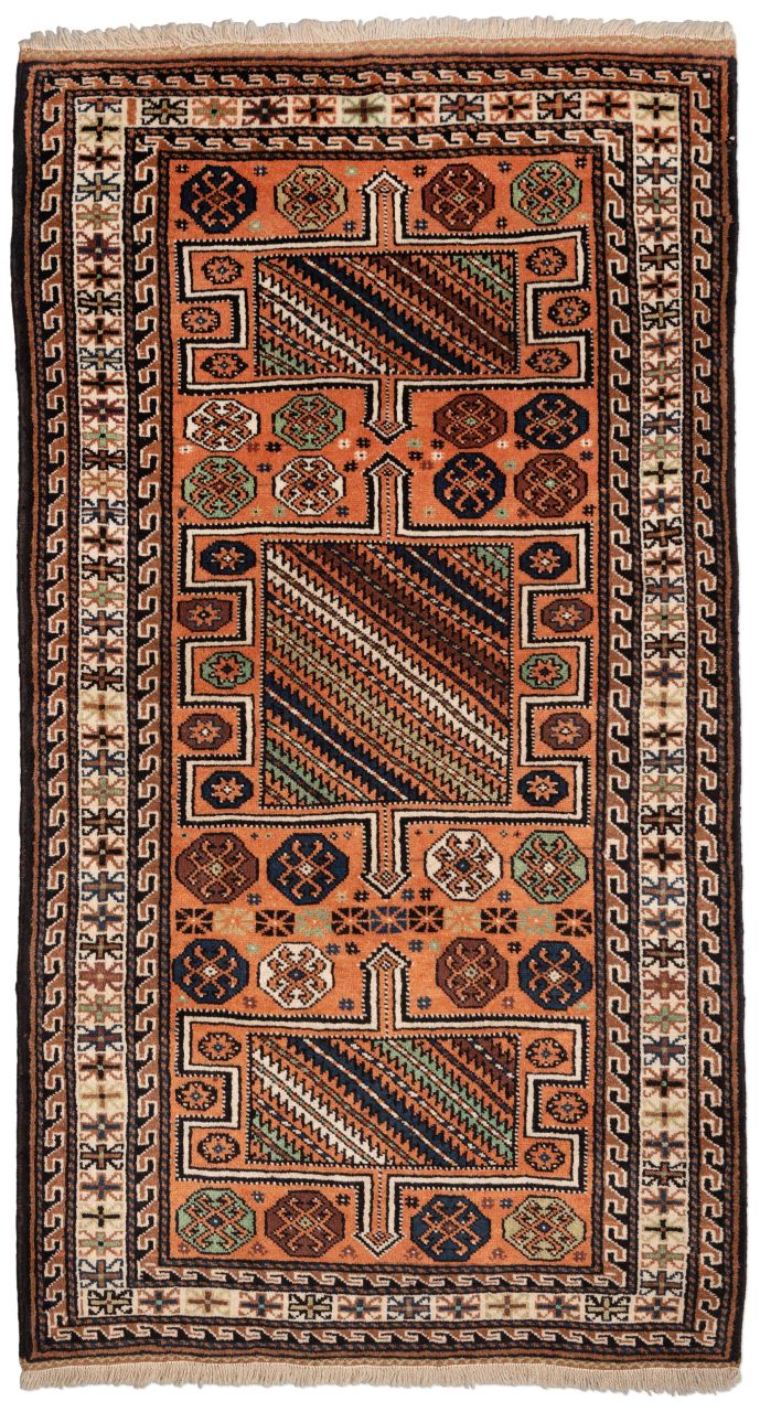 handgeknüpfter Orienteppich Kurdi aus Persien Maß 207x110 cm