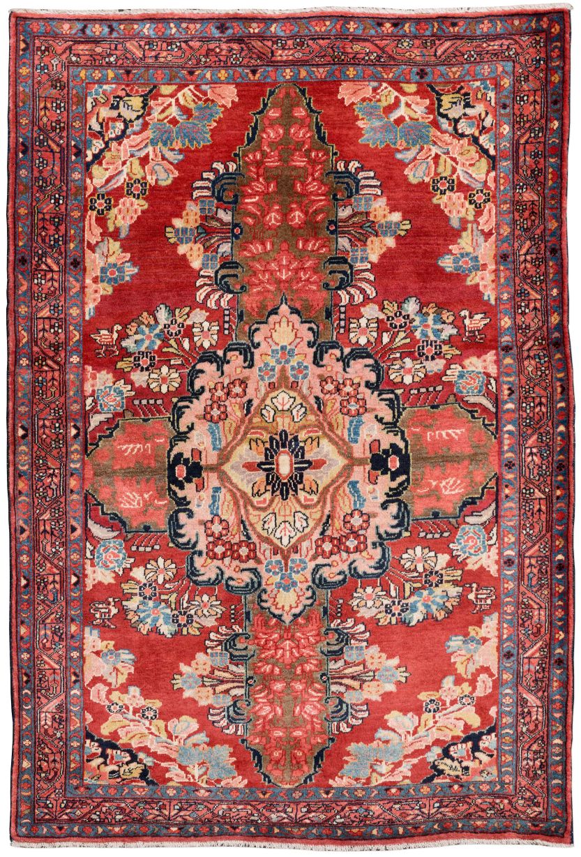 handgeknüpfter Orienteppich Mahadjeran aus Persien Maß 199x135 cm