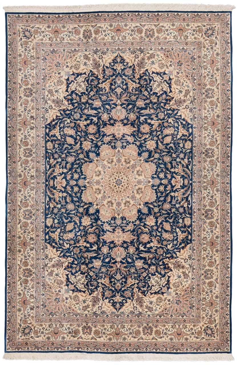 handgeknüpfter Orienteppich Nain aus China Maß 283x187 cm