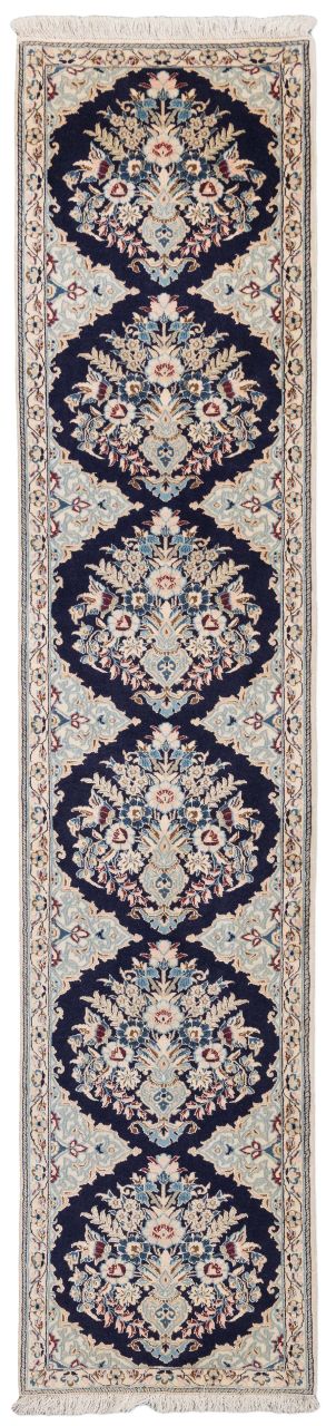 handgeknüpfter Orienteppich Nain aus Persien Maß 223x49 cm