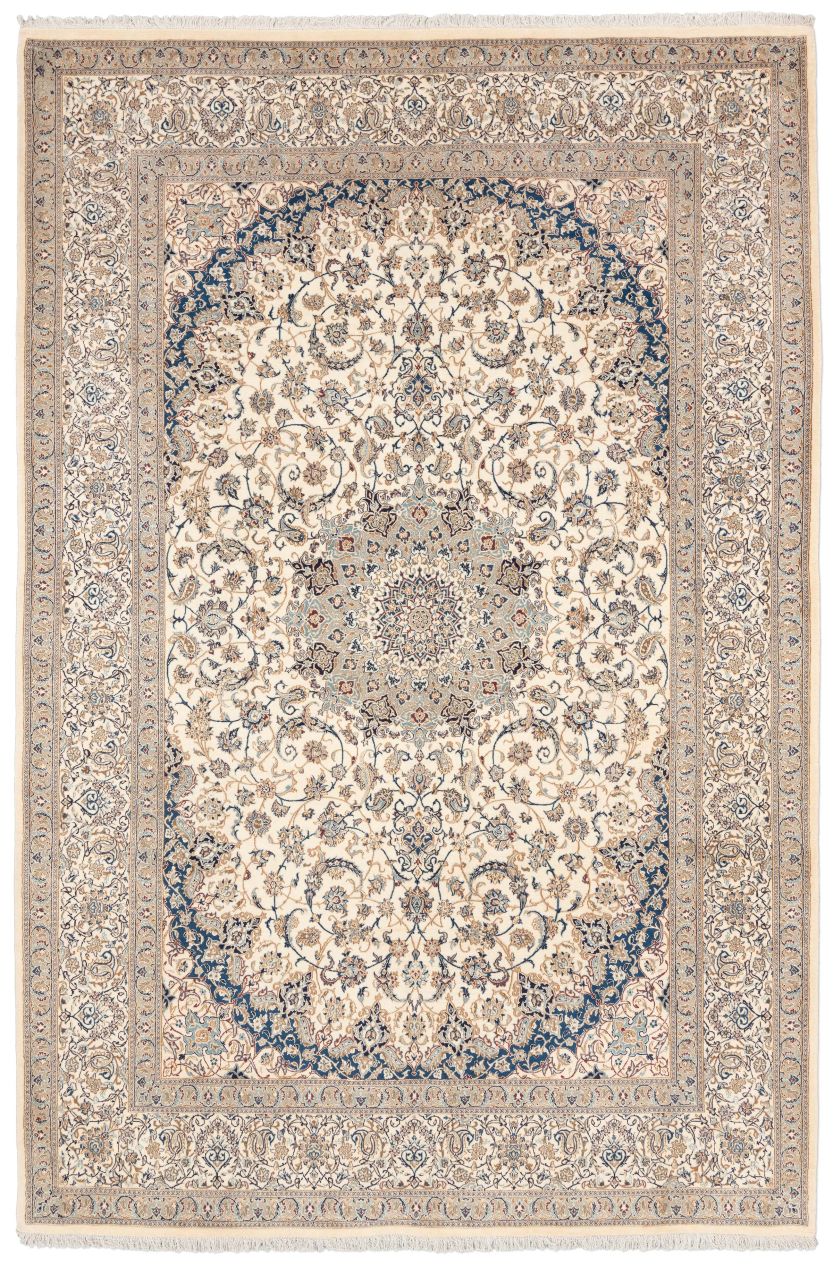 handgeknüpfter Orienteppich Nain aus Persien Maß 307x203 cm