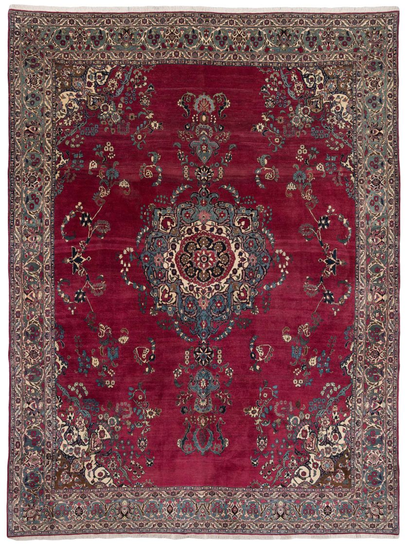 handgeknüpfter Orienteppich Nain aus Persien Maß 405x305 cm