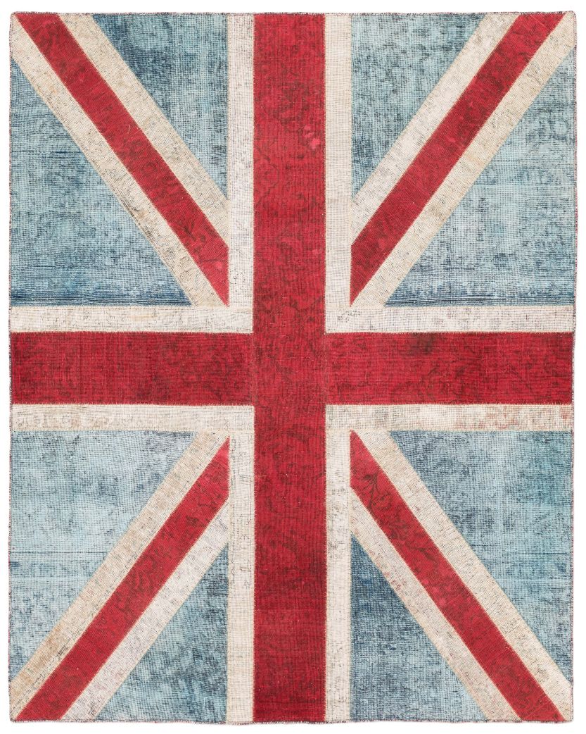 handgeknüpfter Orienteppich Patchwork aus Persien Maß 249x201 cm