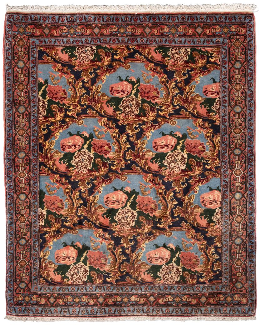 handgeknüpfter Orienteppich Sanandaj aus Persien Maß 153x125 cm