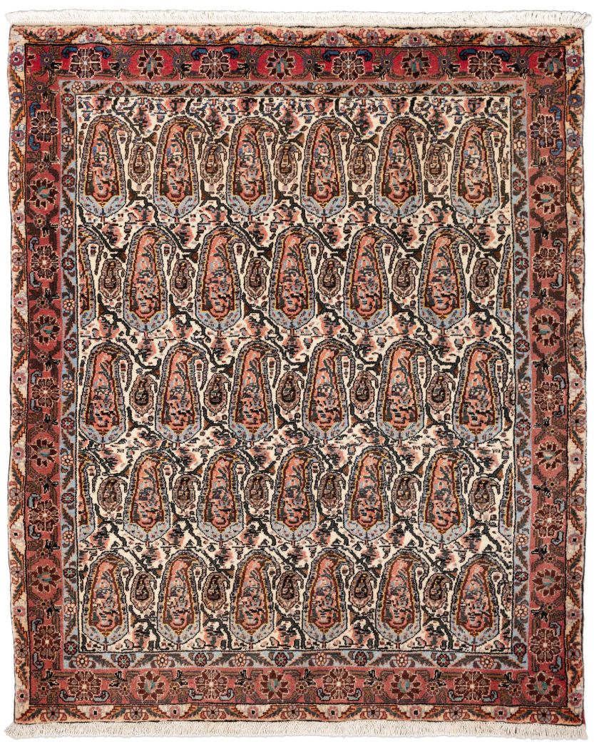 handgeknüpfter Orienteppich Sanandaj aus Persien Maß 153x126 cm