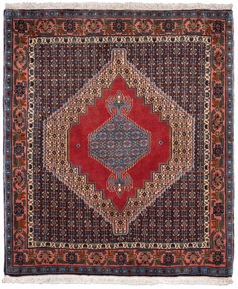 handgeknüpfter Orienteppich Sanandaj aus Persien Maß 156x128 cm