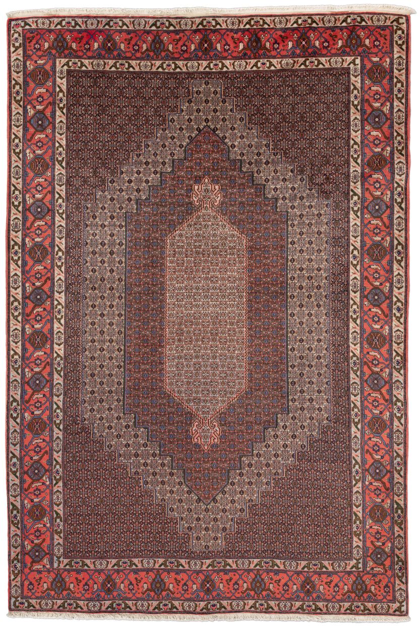 handgeknüpfter Orienteppich Sanandaj aus Persien Maß 302x203 cm