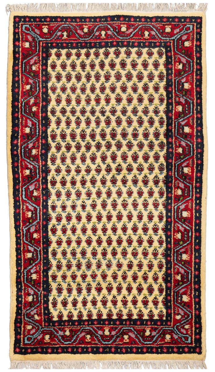 handgeknüpfter Orienteppich Sarough aus Indien Maß 165x92 cm