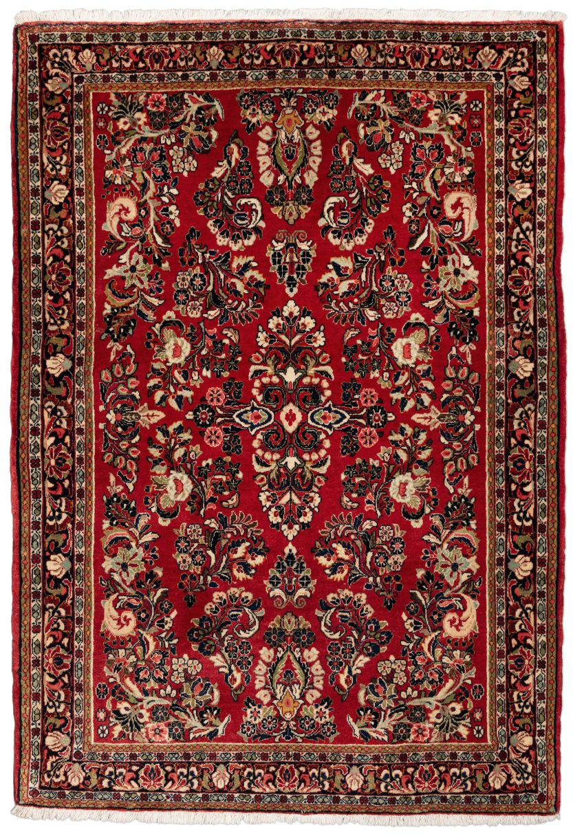 handgeknüpfter Orienteppich Sarough aus Persien Maß 150x105 cm