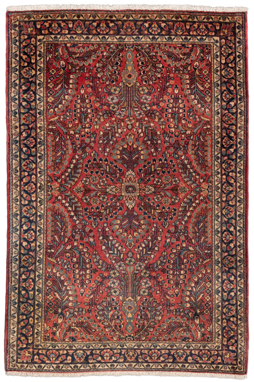 handgeknüpfter Orienteppich Sarough aus Persien Maß 153x102 cm