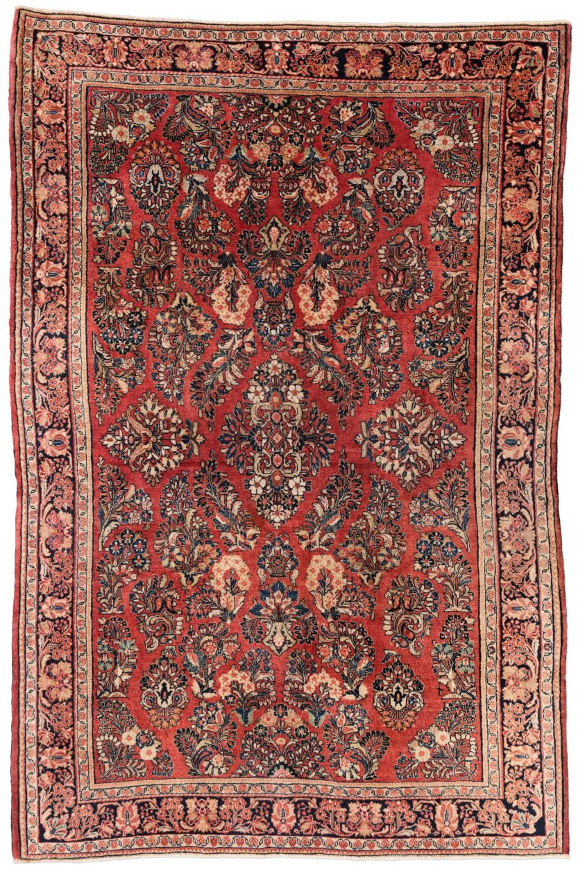 handgeknüpfter Orienteppich Sarough aus Persien Maß 190x123 cm