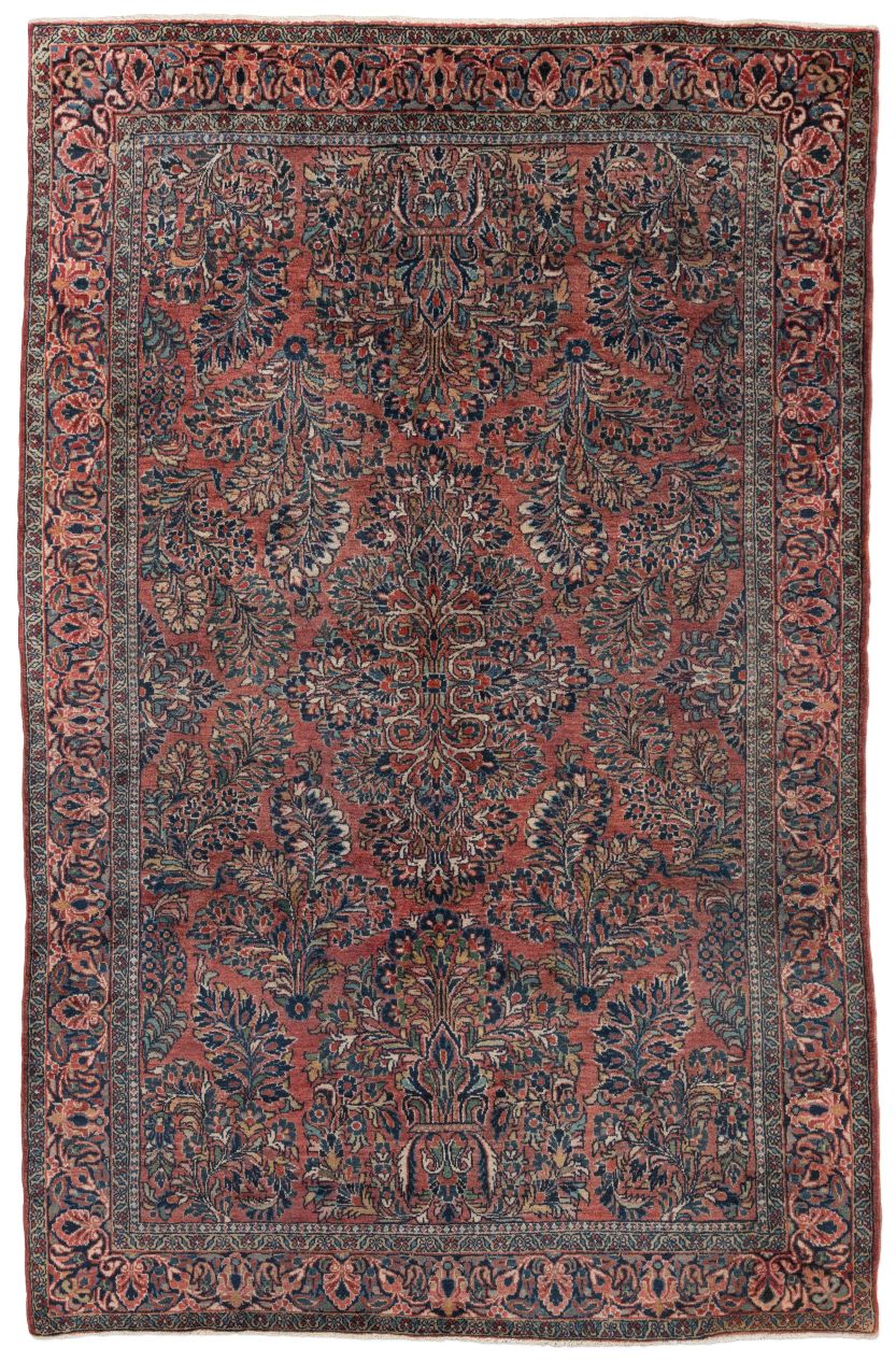 handgeknüpfter Orienteppich Sarough aus Persien Maß 198x132 cm