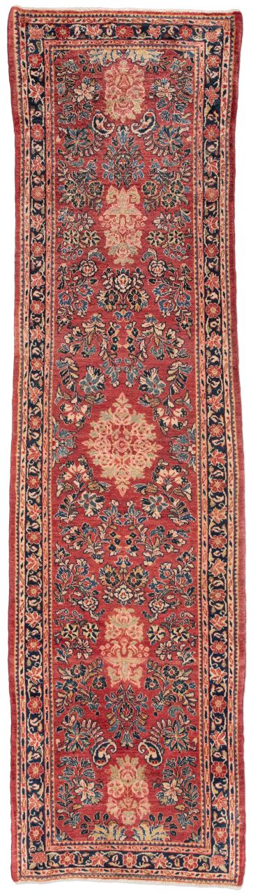 handgeknüpfter Orienteppich Sarough aus Persien Maß 290x78 cm