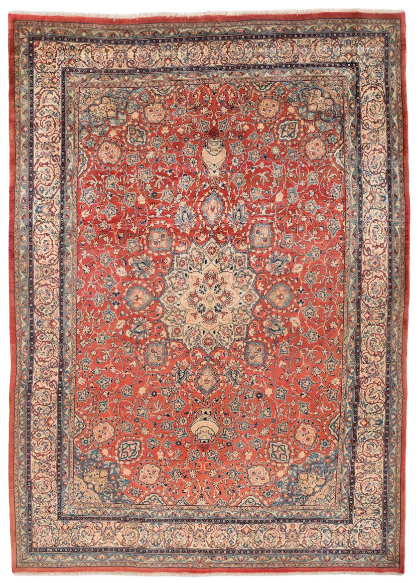 handgeknüpfter Orienteppich Sarough aus Persien Maß 370x273 cm