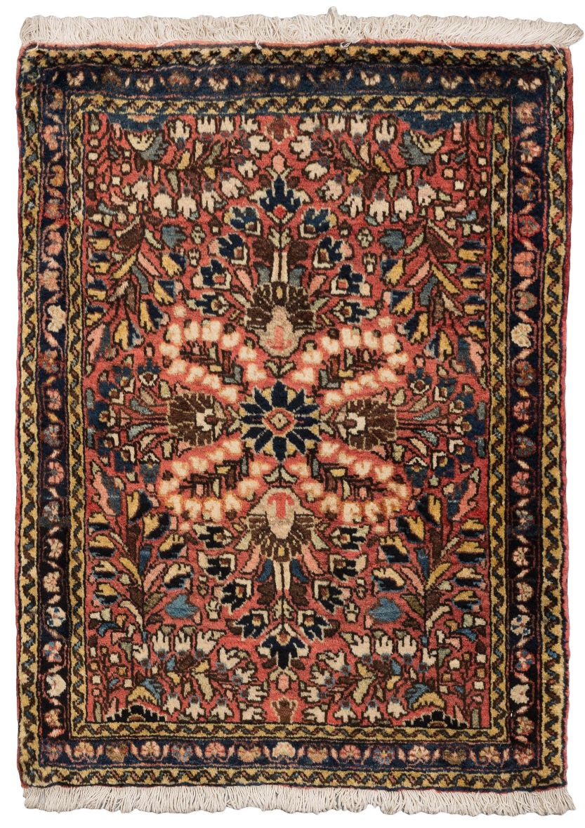 handgeknüpfter Orienteppich Sarough aus Persien Maß 78x59 cm