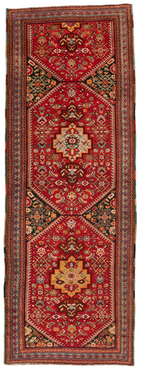 handgeknüpfter Orienteppich Schirwan aus Azerbaidjan Maß 284x105 cm