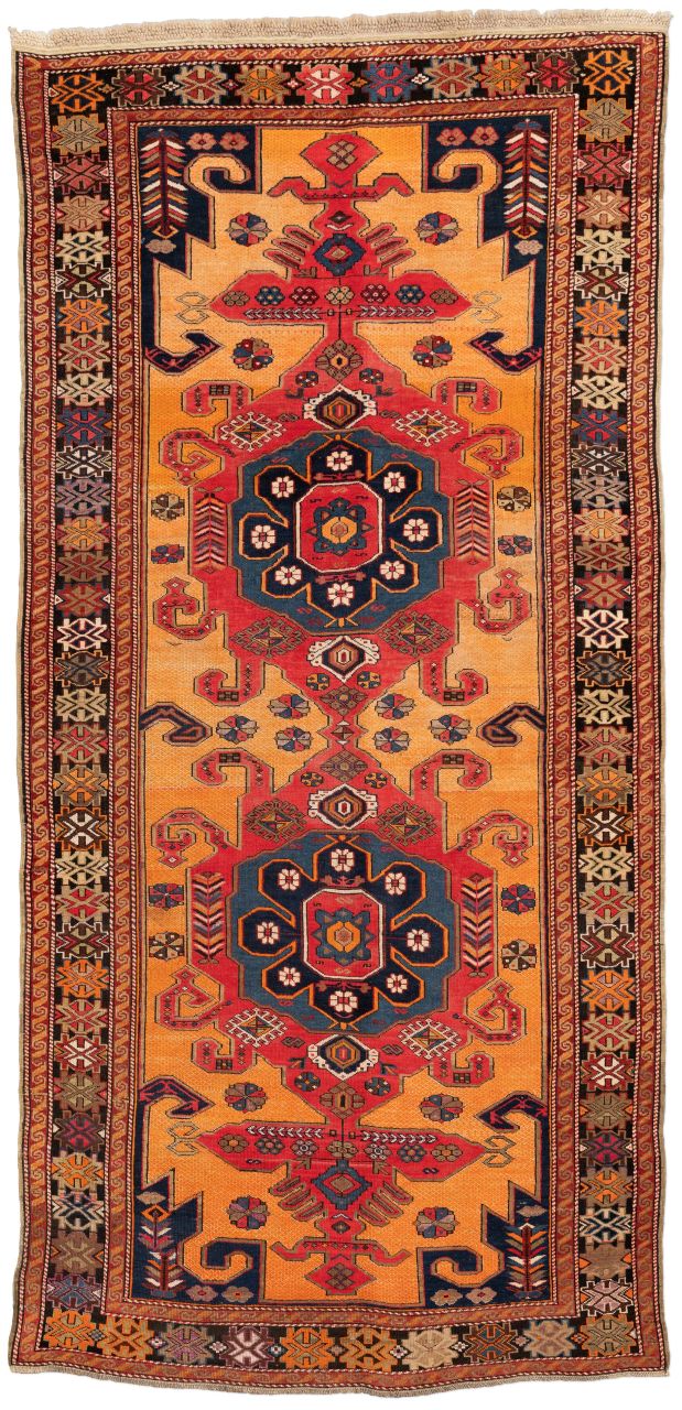 handgeknüpfter Orienteppich Schirwan aus Azerbaidjan Maß 305x148 cm