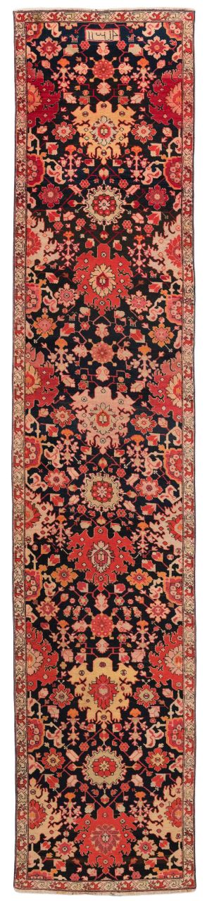 handgeknüpfter Orienteppich Schirwan aus Azerbaidjan Maß 554x110 cm