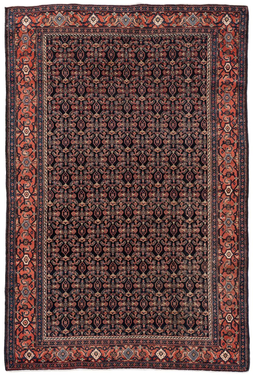handgeknüpfter Orienteppich Senneh aus Persien Maß 195x129 cm