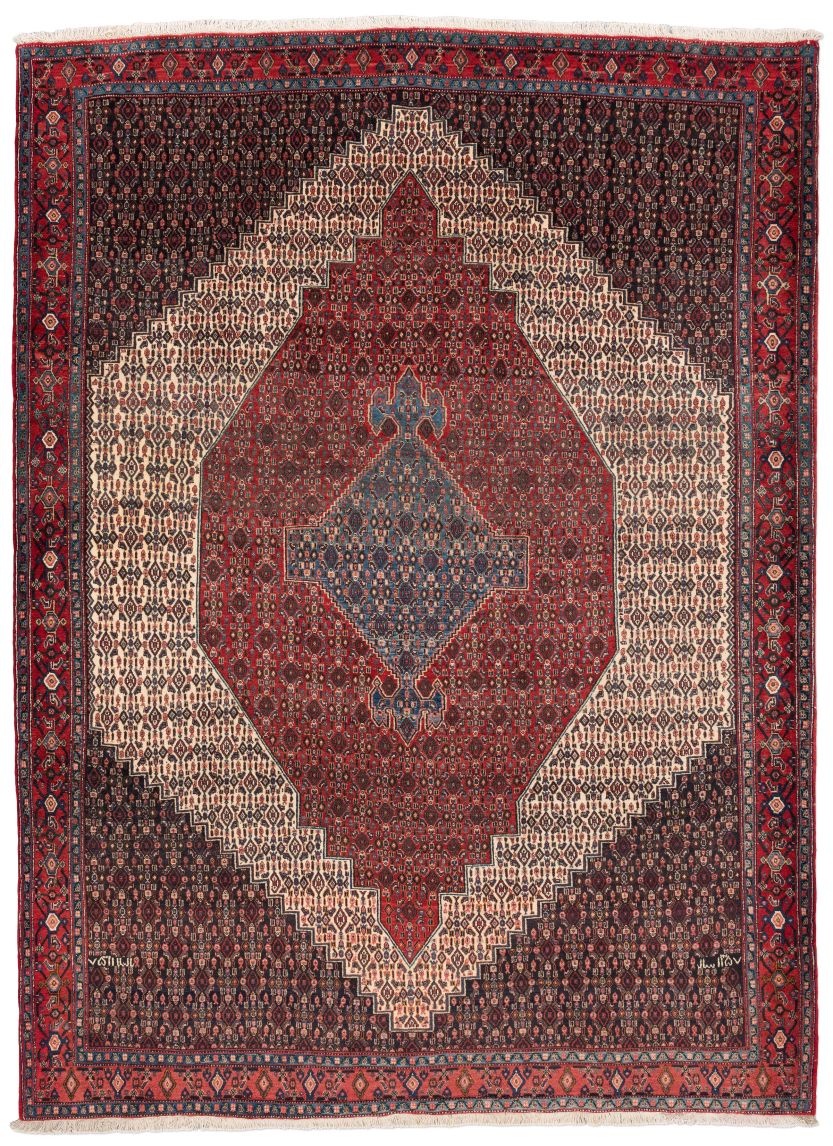 handgeknüpfter Orienteppich Senneh aus Persien Maß 296x217 cm