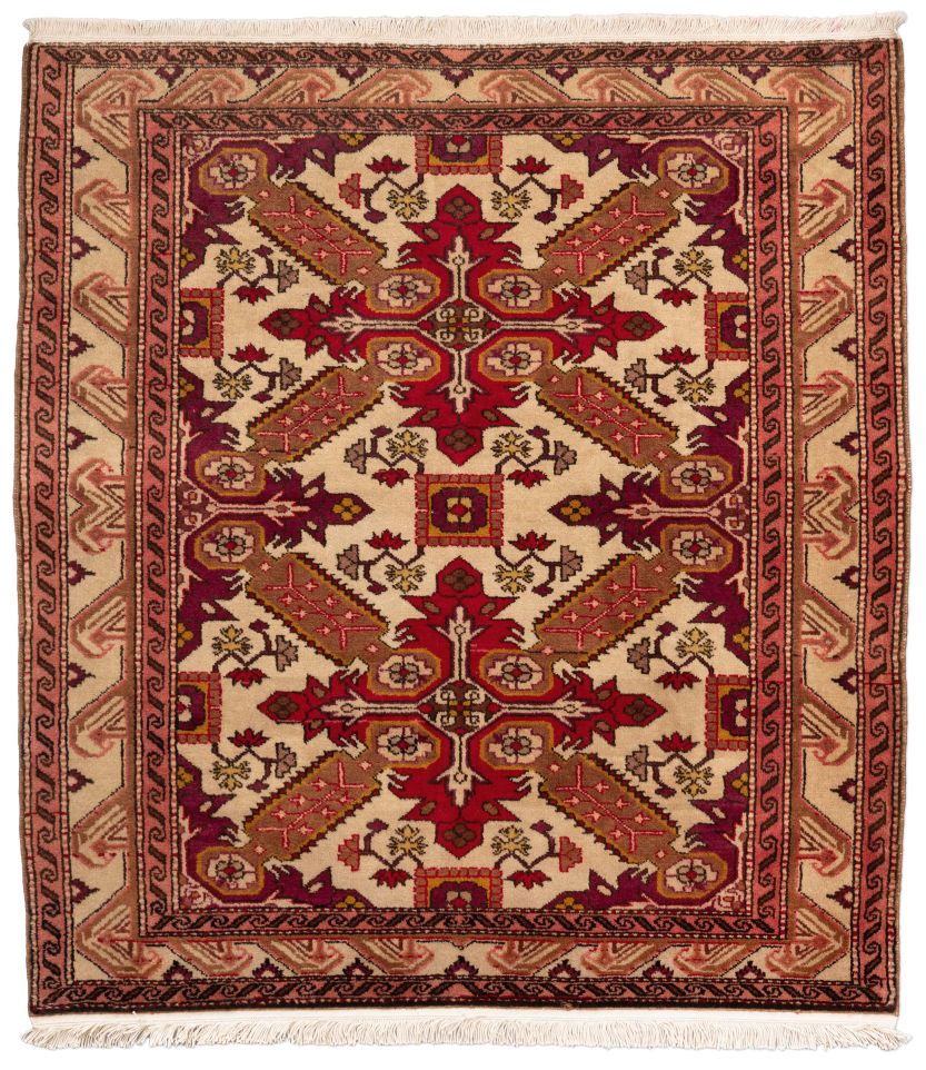handgeknüpfter Orienteppich Seychur aus Kaukasus Maß 113x106 cm