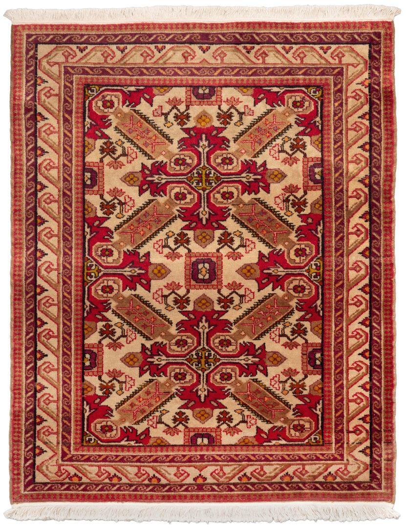 handgeknüpfter Orienteppich Seychur aus Kaukasus Maß 126x103 cm