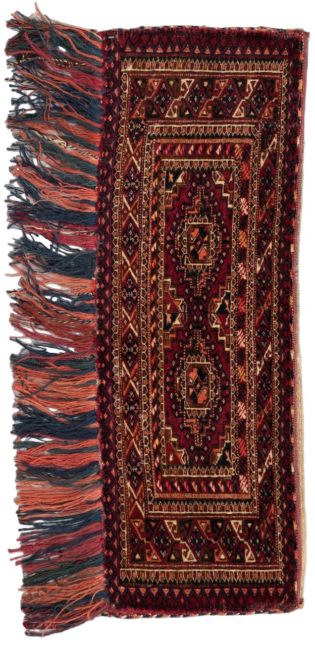 handgeknüpfter Orienteppich Tekke aus Turkmenistan Maß 100x35 cm