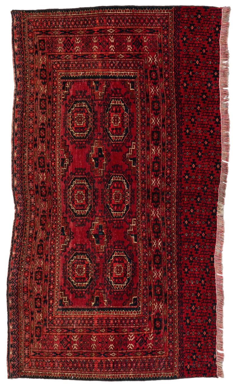 handgeknüpfter Orienteppich Tekke aus Turkmenistan Maß 131x73 cm