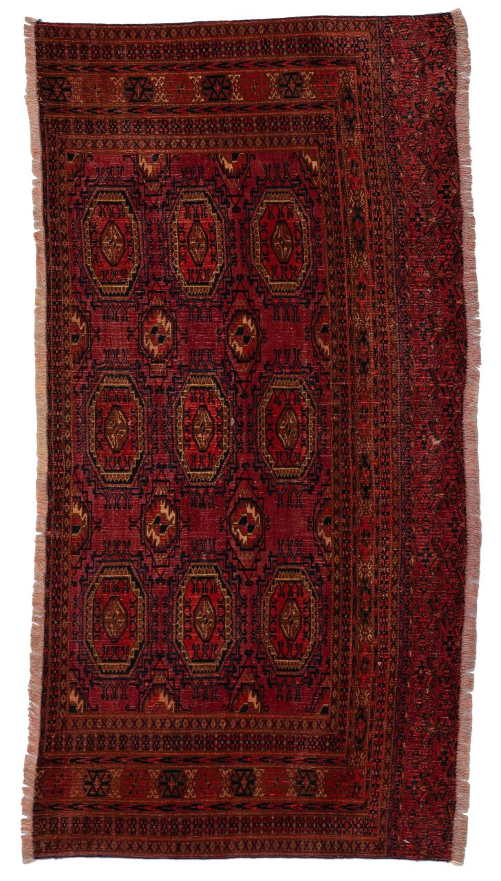 handgeknüpfter Orienteppich Tekke aus Turkmenistan Maß 143x72 cm
