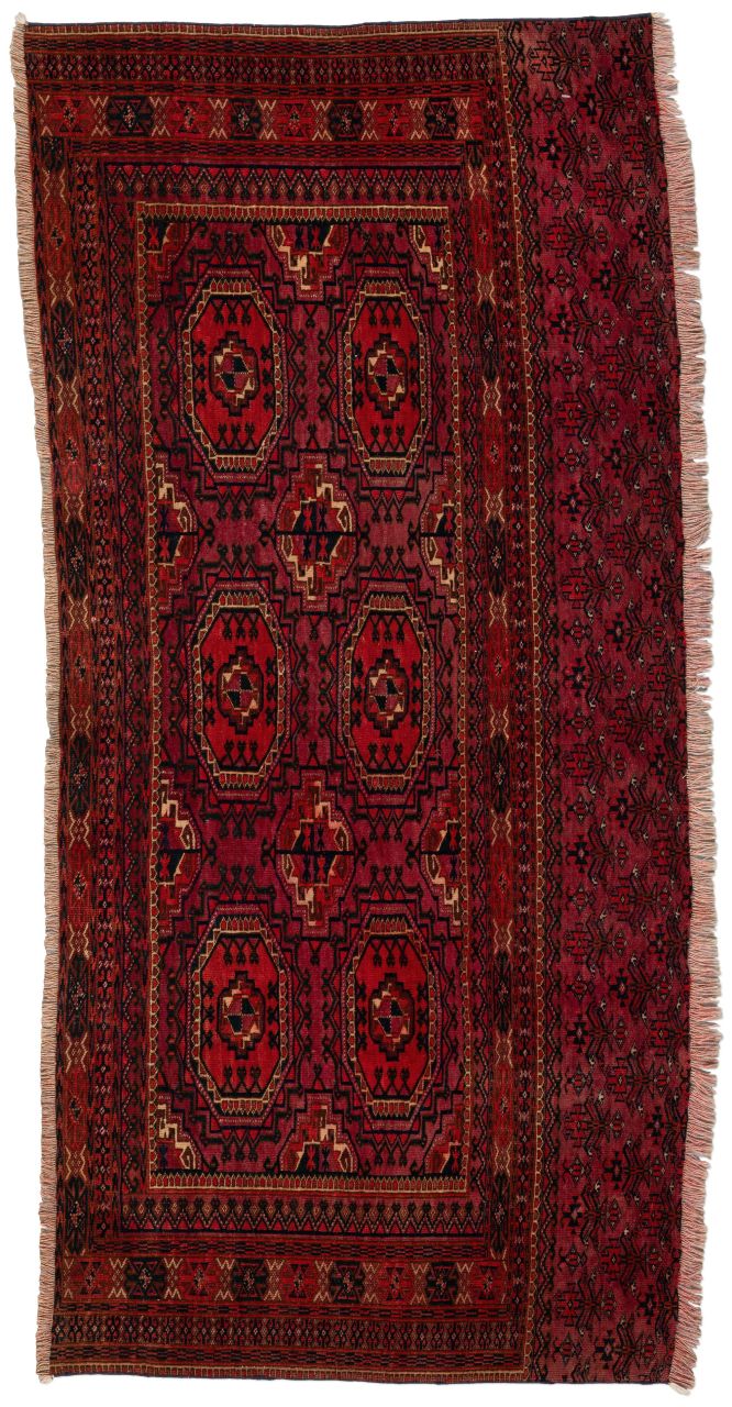 handgeknüpfter Orienteppich Tekke aus Turkmenistan Maß 152x71 cm