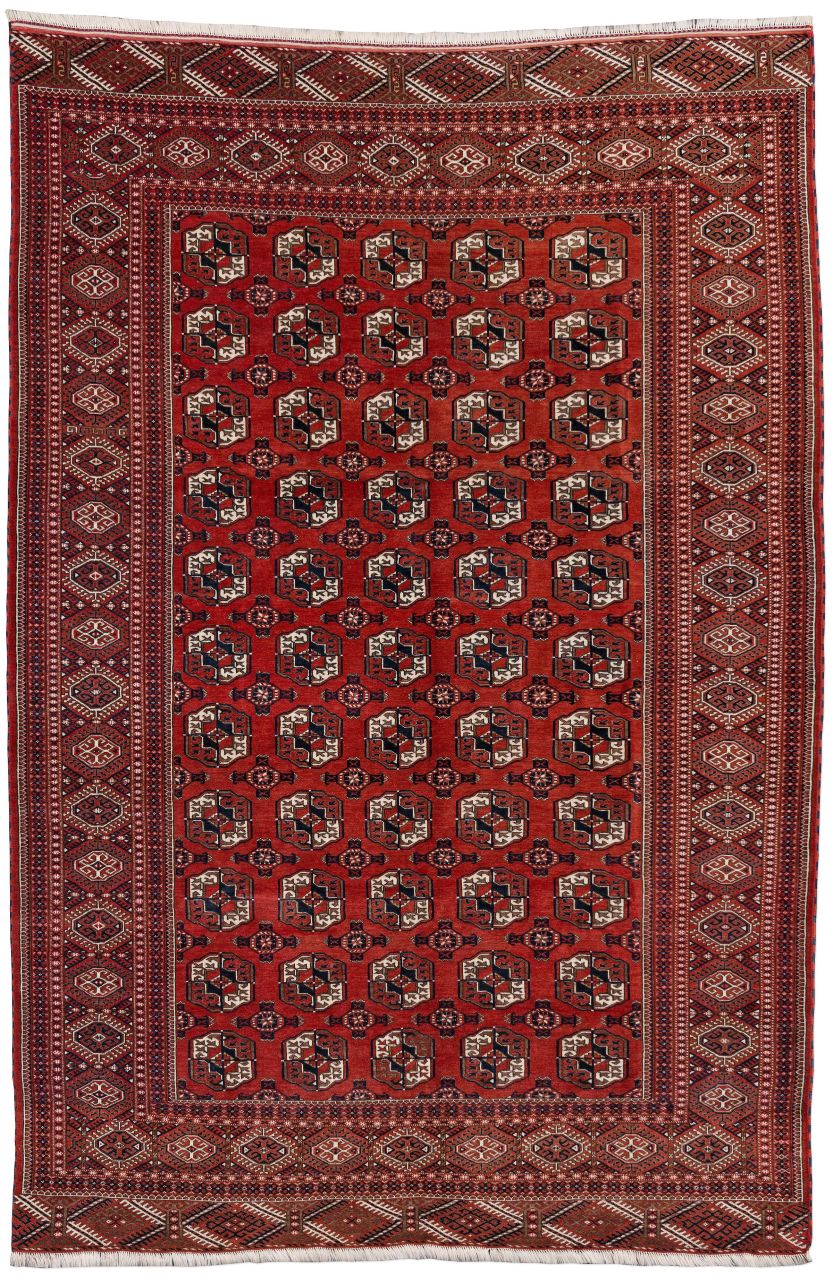 handgeknüpfter Orienteppich Tekke aus Turkmenistan Maß 313x207 cm