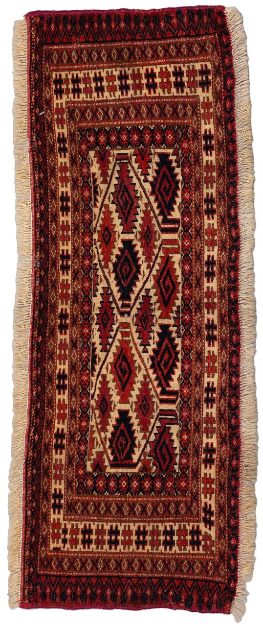 handgeknüpfter Orienteppich Tekke aus Turkmenistan Maß 98x34 cm