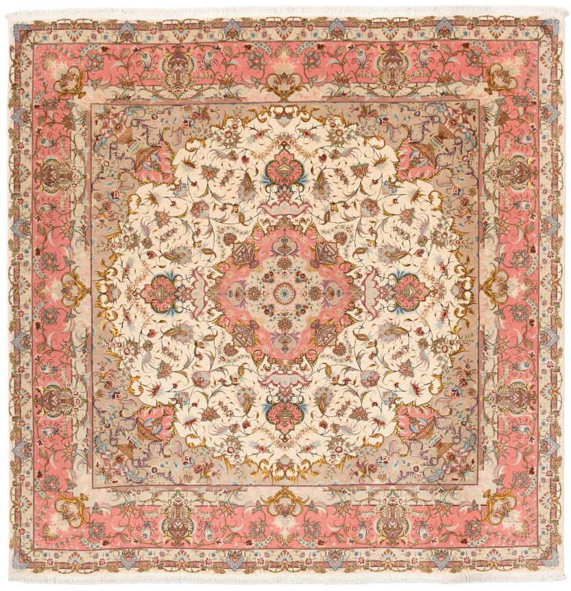 handgeknüpfter Orienteppich Täbriz aus Persien Maß 254x250 cm