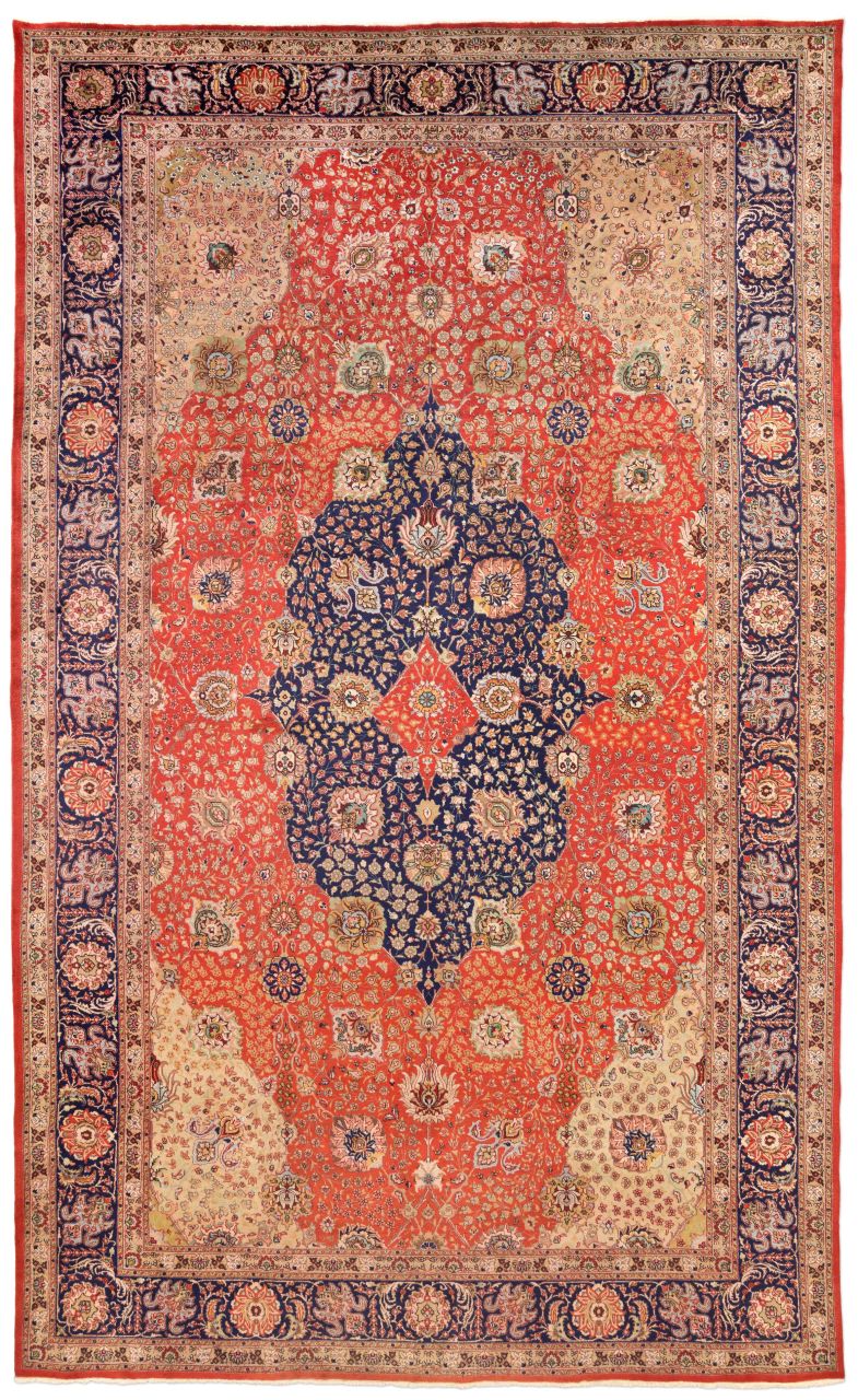 handgeknüpfter Orienteppich Täbriz aus Persien Maß 494x297 cm
