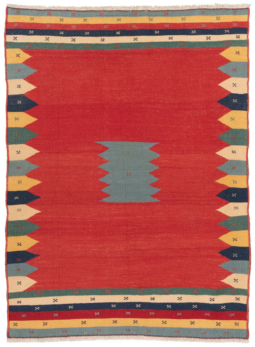 handgewebter Kelim Afschar-Kamo aus Persien Maß 195x144 cm