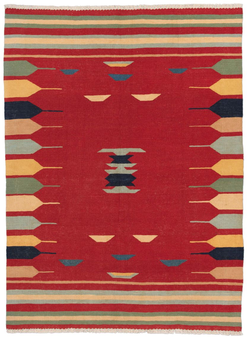 handgewebter Kelim Afschar-Kamo aus Persien Maß 204x150 cm