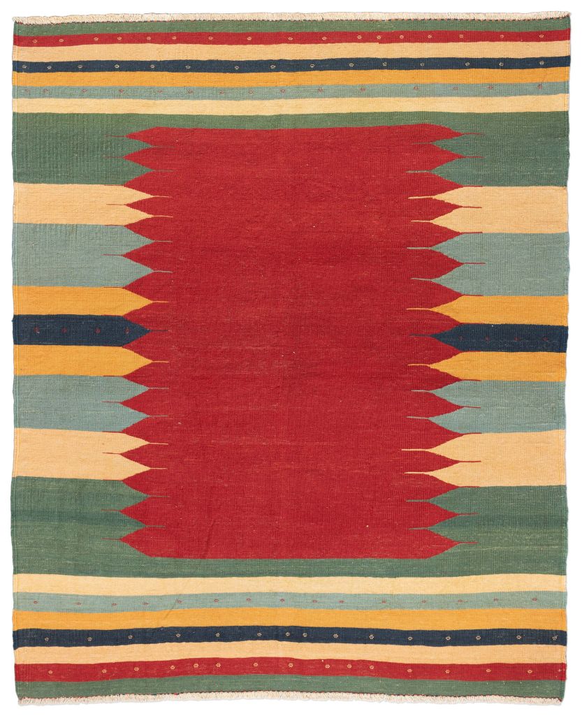 handgewebter Kelim Afschar-Kamo aus Persien Maß 216x176 cm