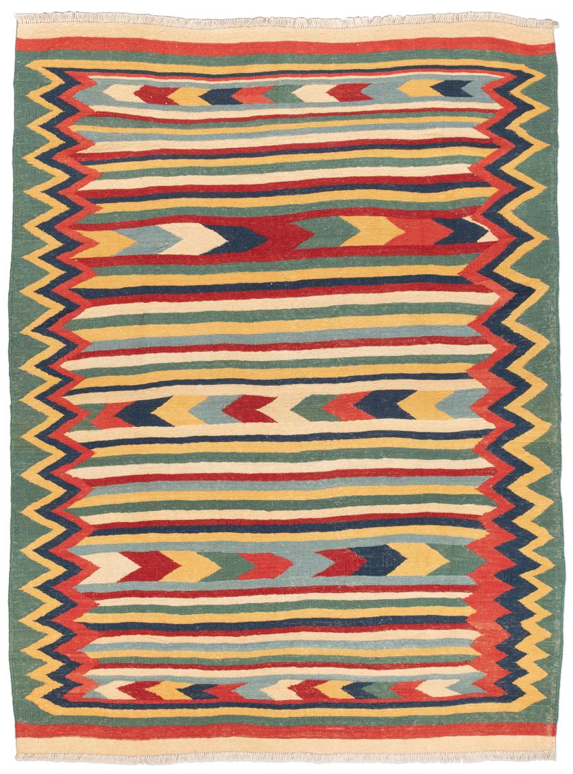 handgewebter Kelim Afschar-Kamo aus Persien Maß 220x162 cm