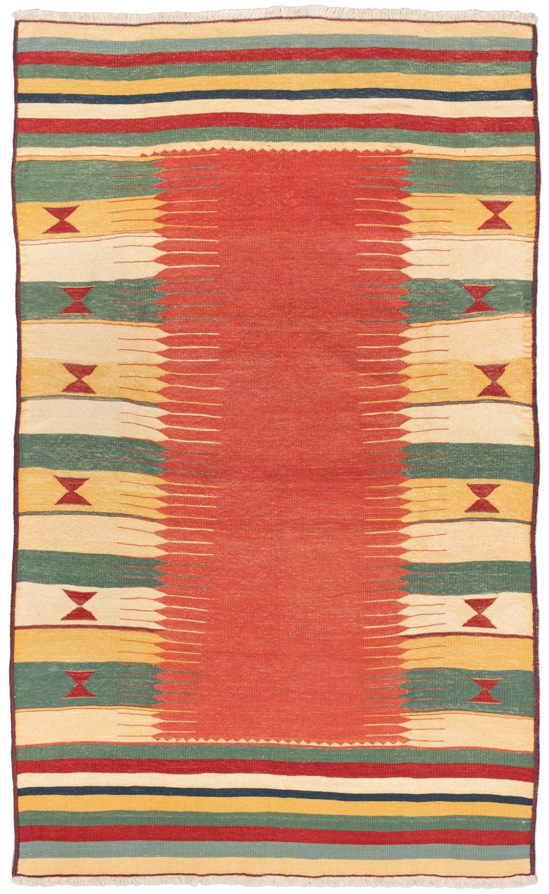 handgewebter Kelim Afschar-Kamo aus Persien Maß 247x150 cm