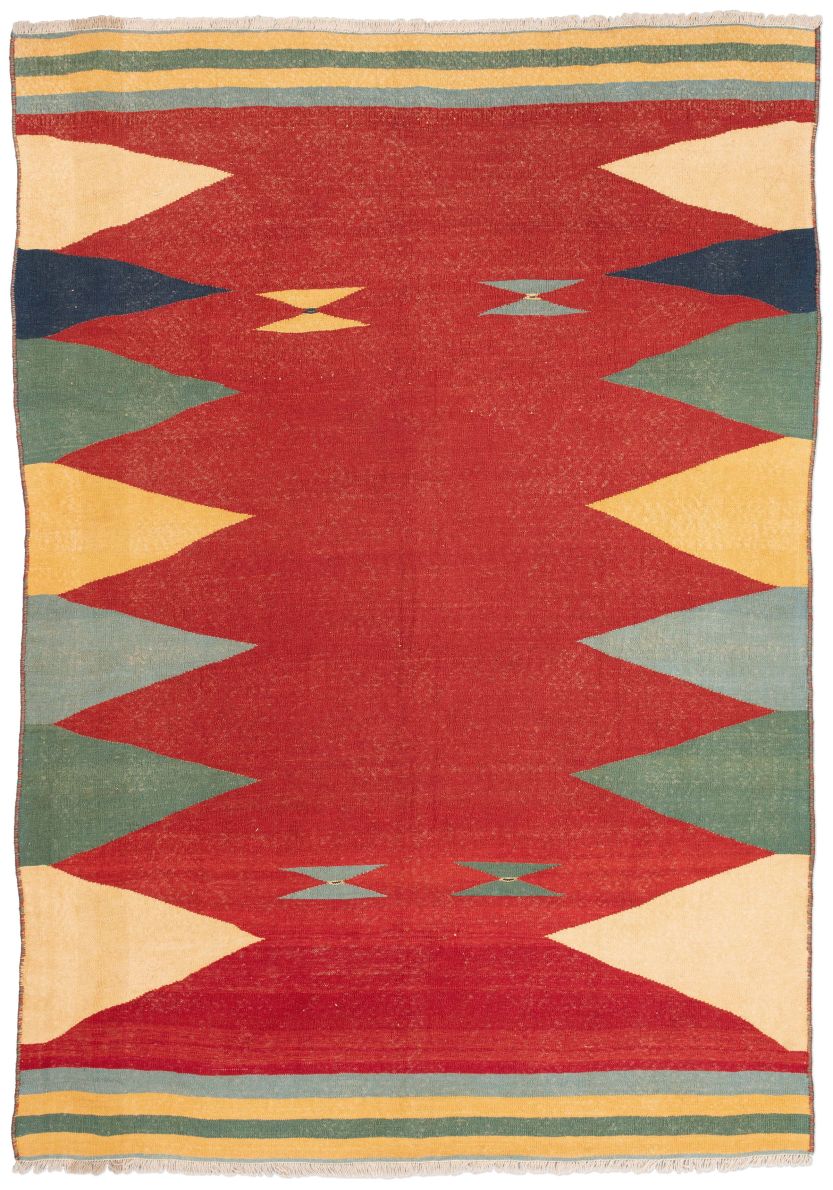 handgewebter Kelim Afschar-Kamo aus Persien Maß 267x190 cm