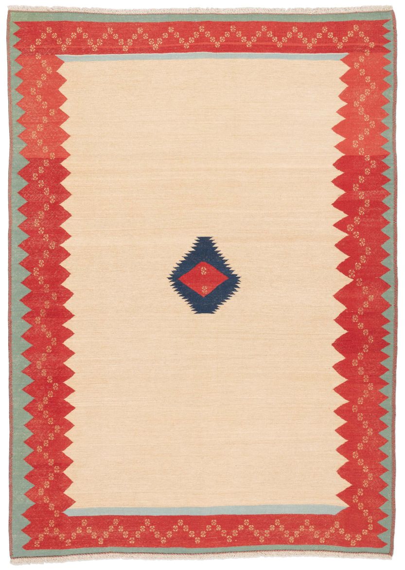 handgewebter Kelim Afschar-Kamo aus Persien Maß 280x205 cm