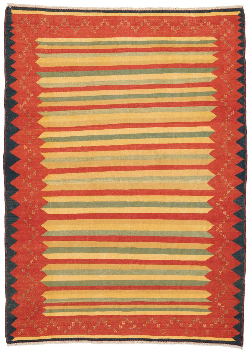 handgewebter Kelim Afschar-Kamo aus Persien Maß 286x206 cm