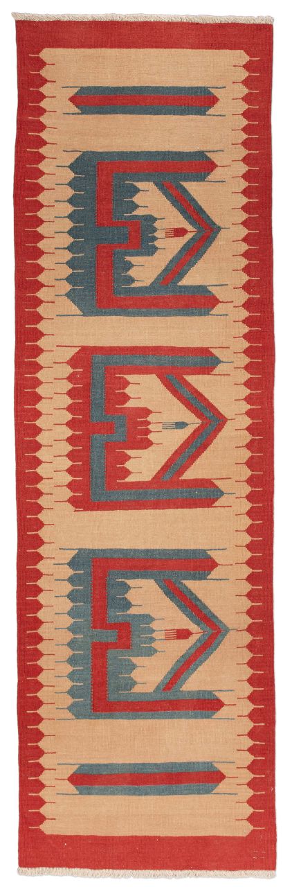 handgewebter Kelim Gaschgai-Spirit aus Persien Maß 271x82 cm