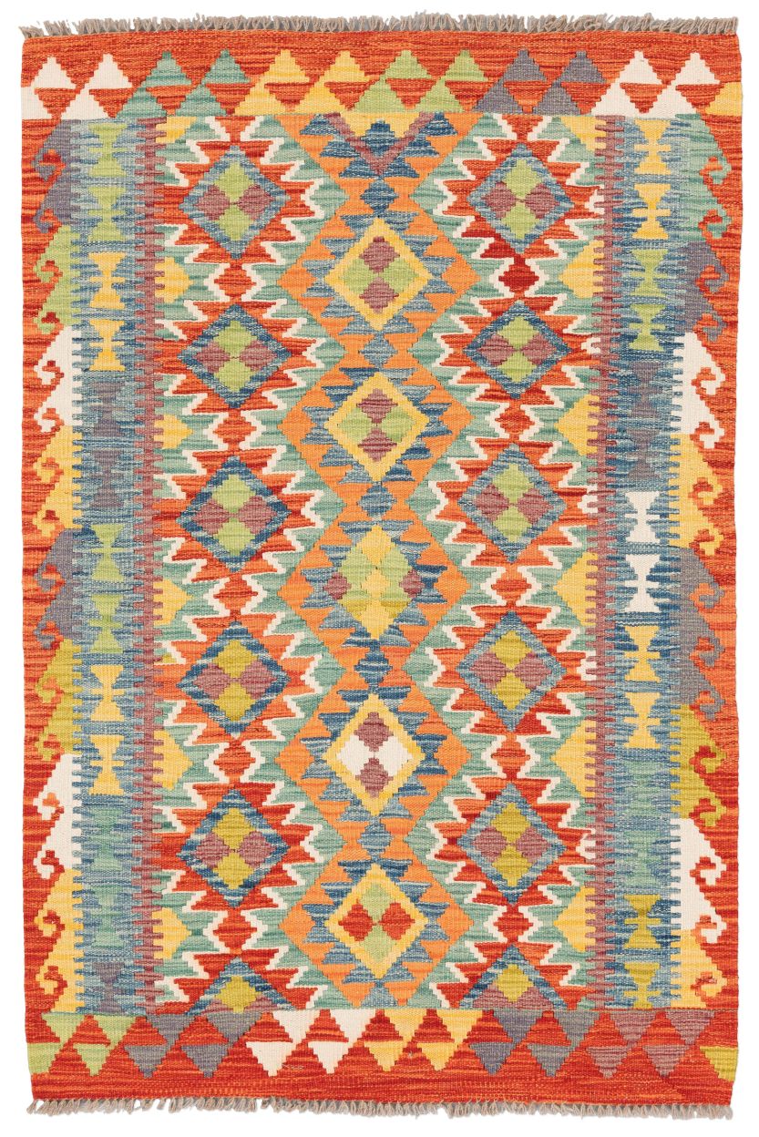 handgewebter Kelim Ghazghar aus Afghanistan Maß 156x104 cm