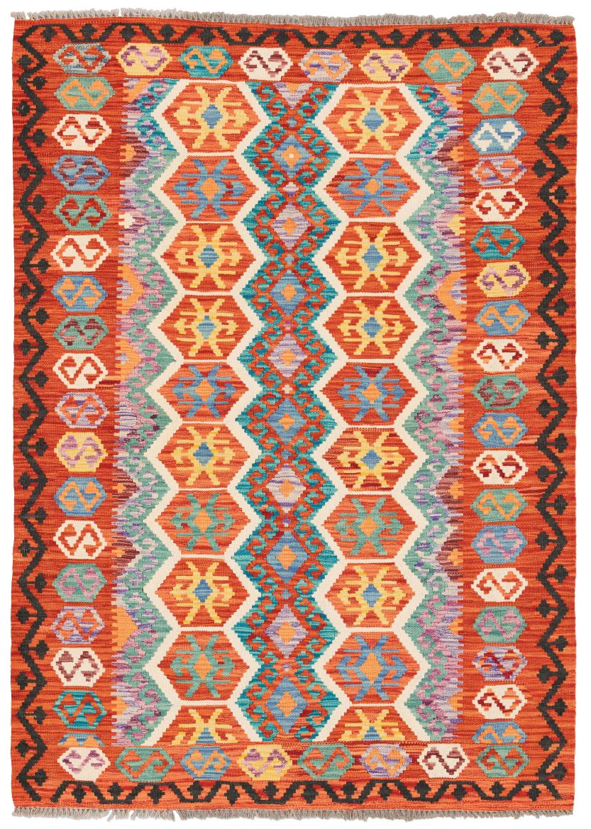 handgewebter Kelim Ghazghar aus Afghanistan Maß 184x131 cm