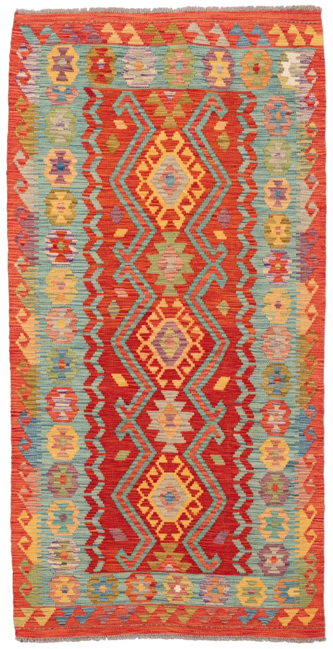 handgewebter Kelim Ghazghar aus Afghanistan Maß 198x101 cm