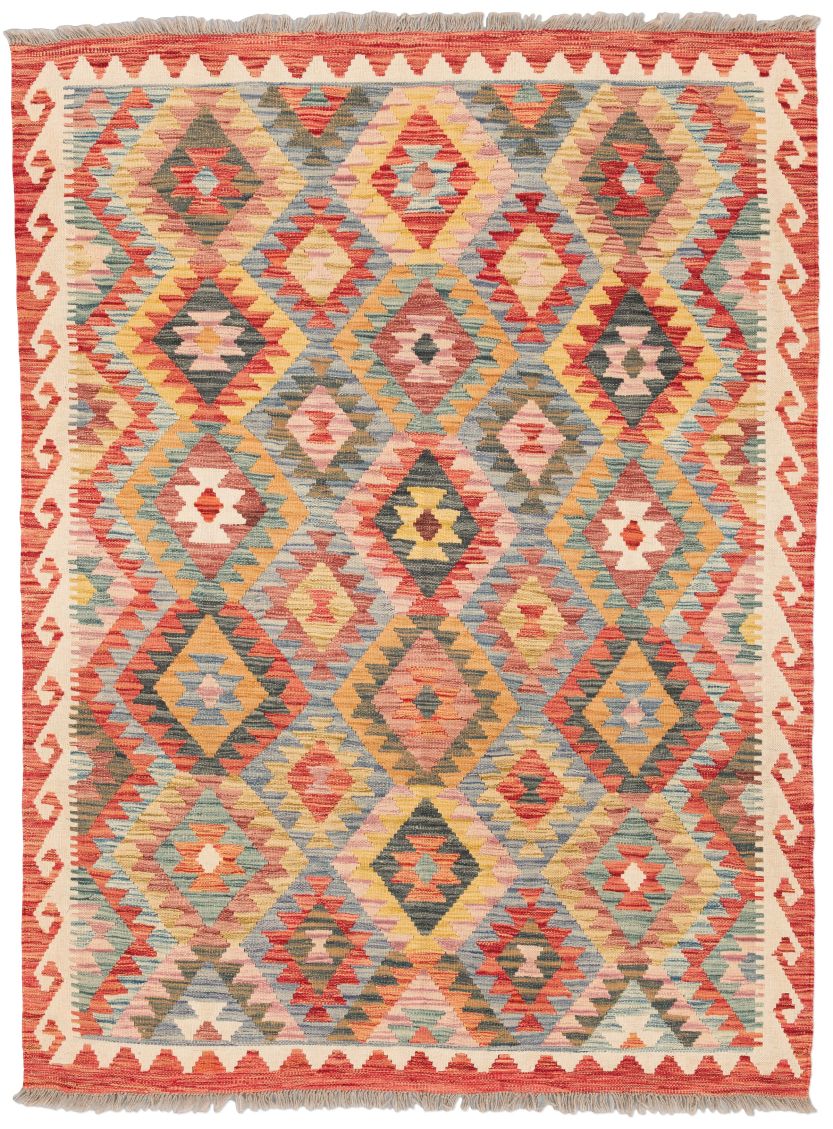 handgewebter Kelim Ghazghar aus Afghanistan Maß 198x149 cm