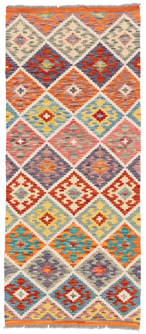 handgewebter Kelim Ghazghar aus Afghanistan Maß 199x94 cm