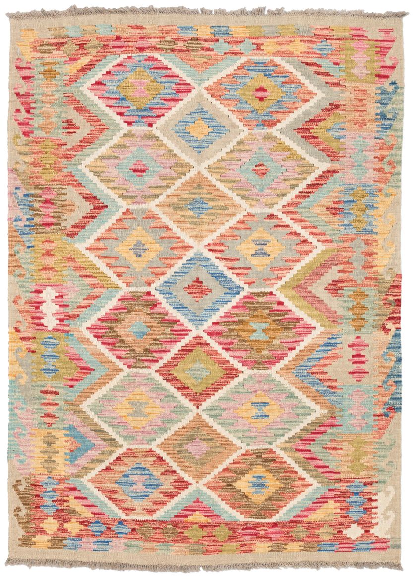 handgewebter Kelim Ghazghar aus Afghanistan Maß 201x144 cm